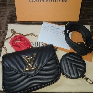 Calfskin New Wave Multi Pochette Black